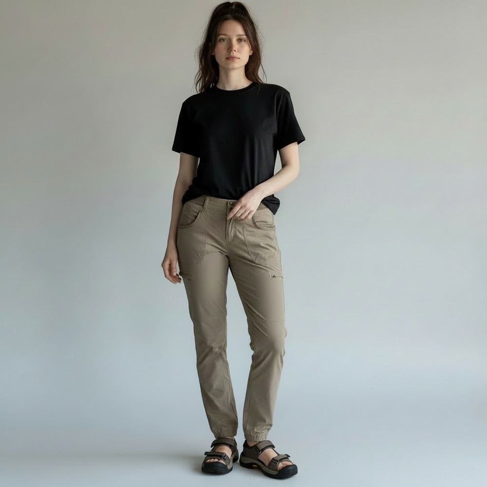 KUHL | Hiking Cargo Pants Size 10 Reg Khaki Tan Straight‎ Leg Outdoor